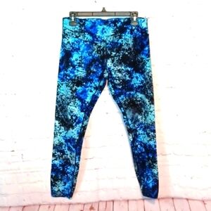 Calvin Klien Woman's‎ Blue & Black TieDye Yoga Pants sz L